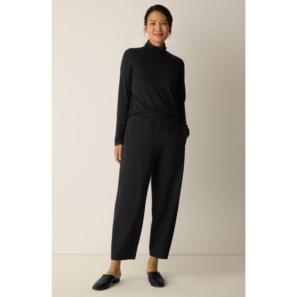 Eileen Fisher Lantern Pants Black Washable Flex Ponte XL - Picture 5 of 13